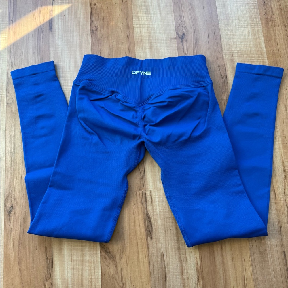 Deep Sea Blue Dfyne Impact Leggings Size Medium - Picture 2 of 2
